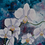 Enchanted White Orchid by Melanie Pruitt