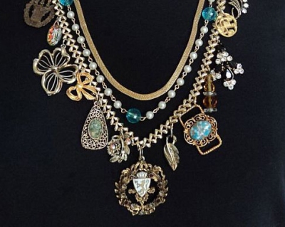 Art Collage Necklace by Studio 524