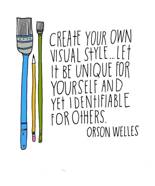 Create your own visual style.